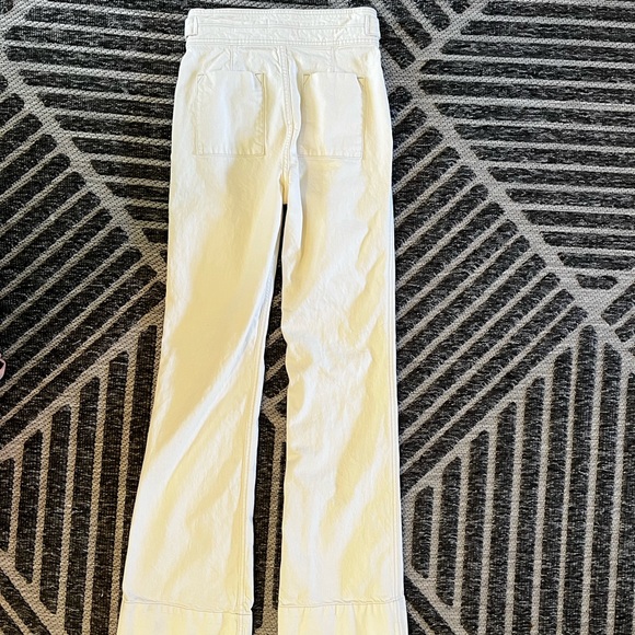 CURRENT ELLIOTT The Significant Other Wash Out CreamWhite Wide Leg Trouser Jeans - Picture 11 of 13